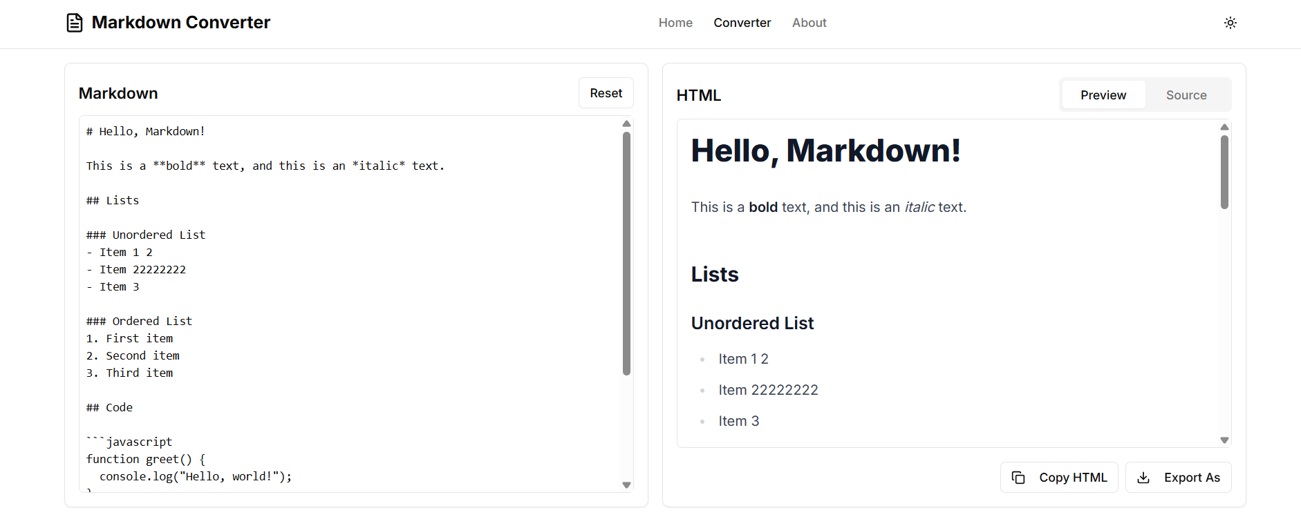 Markdown Converter gallery image