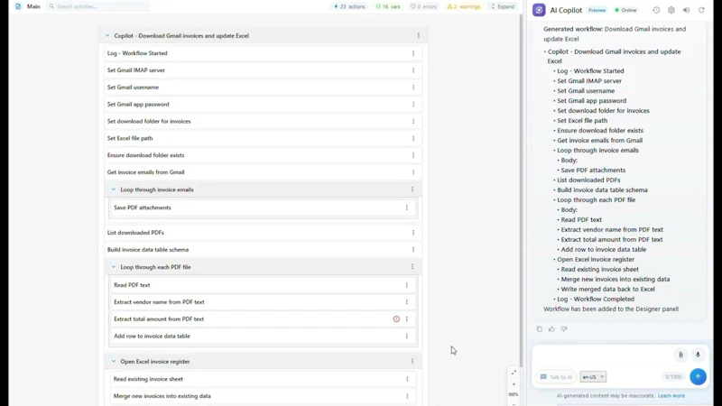 Genzbots Studio - Workflow designer screenshot 1 (video preview)