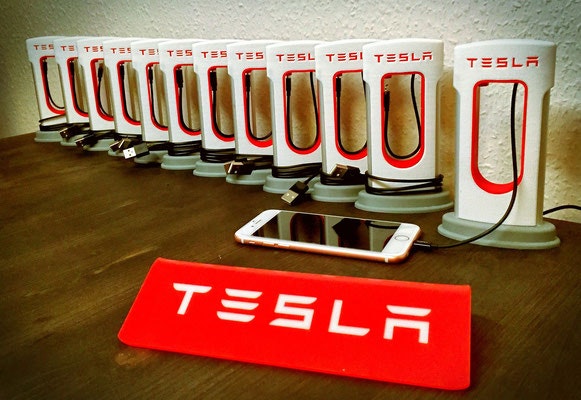 iPhone Tesla Supercharger Image