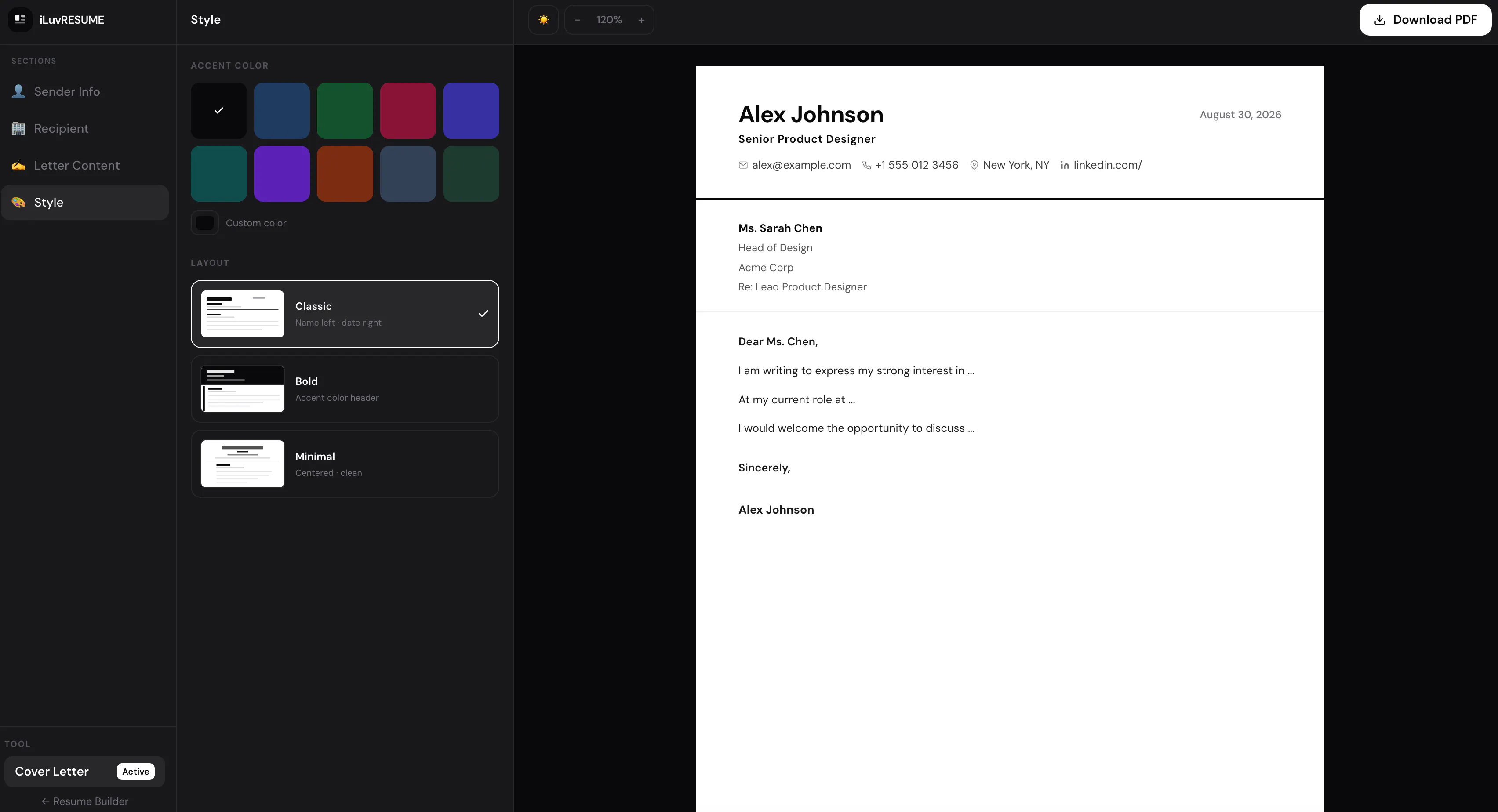 Free Online Resume Builder — iLuvRESUME gallery image