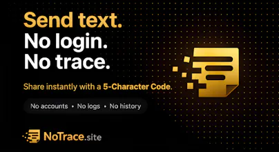NoTrace.site gallery image