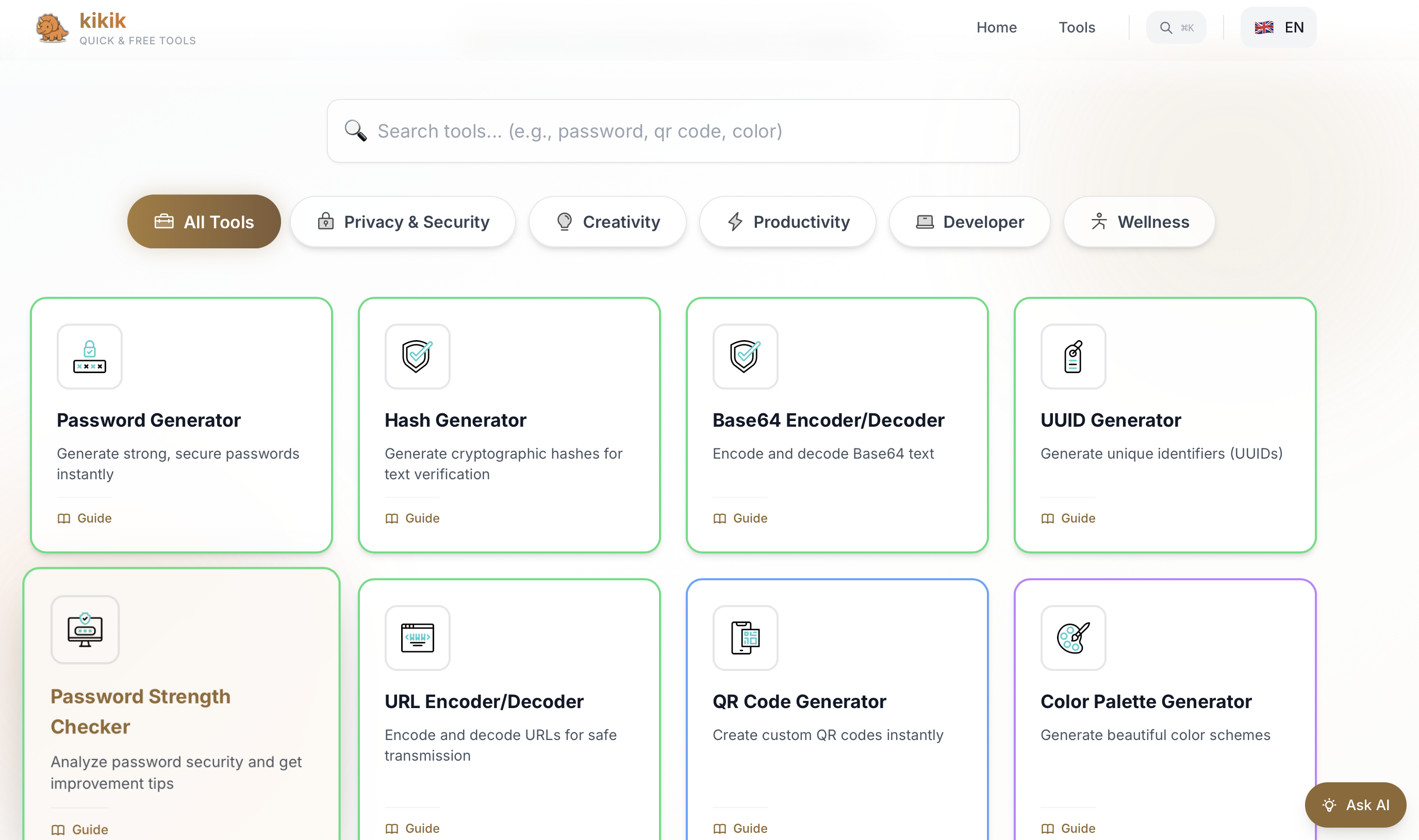 Kikik.fr - Screenshot 2 showing product features and functionality