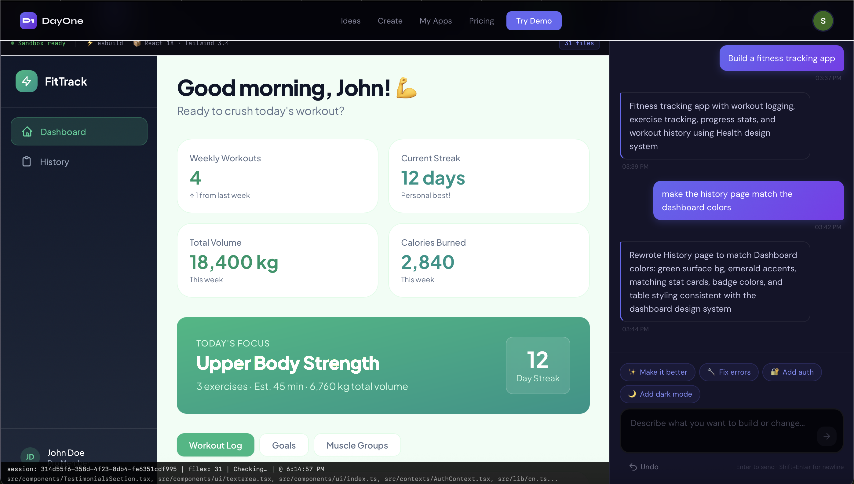 DayOne App gallery image