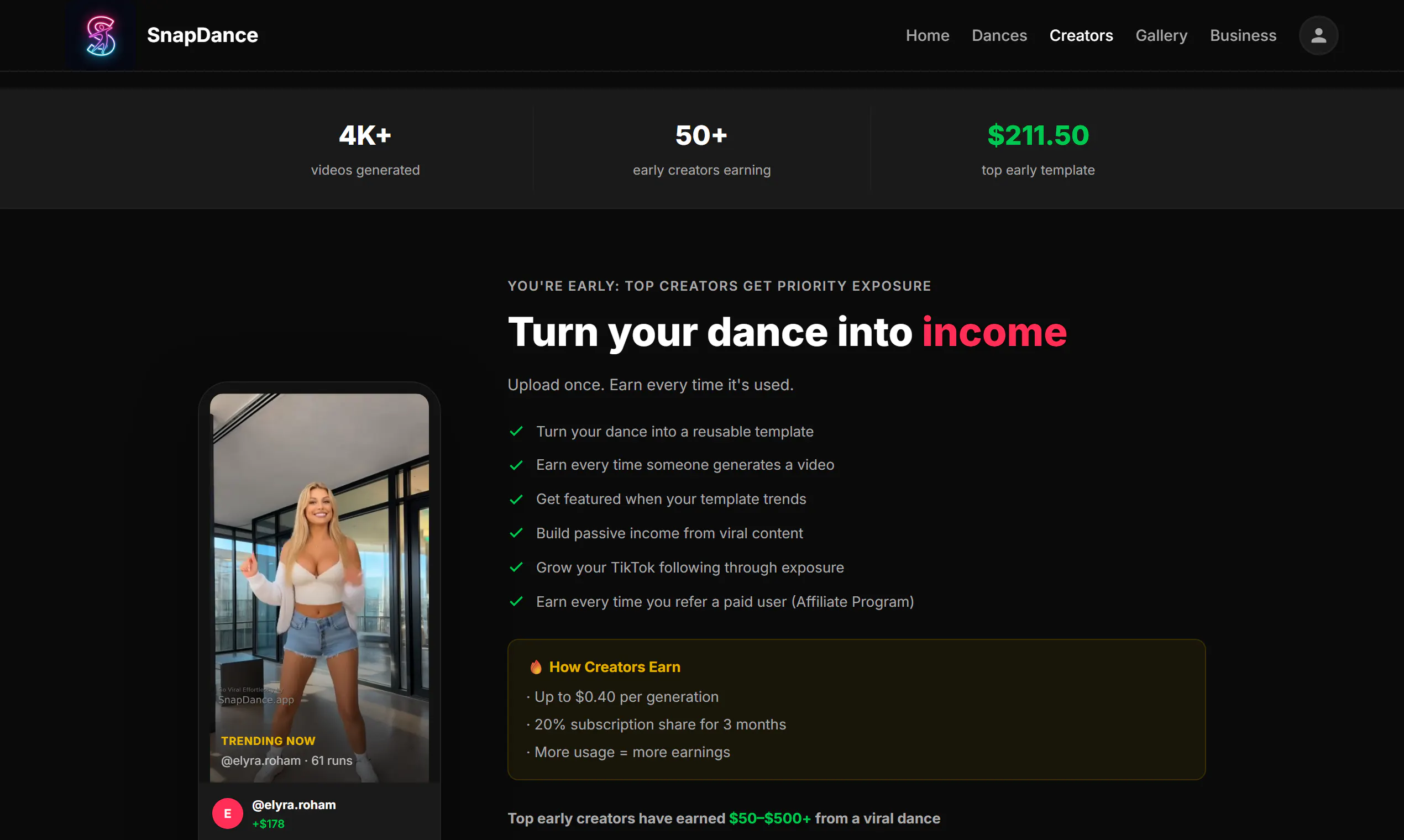 SnapDance gallery image