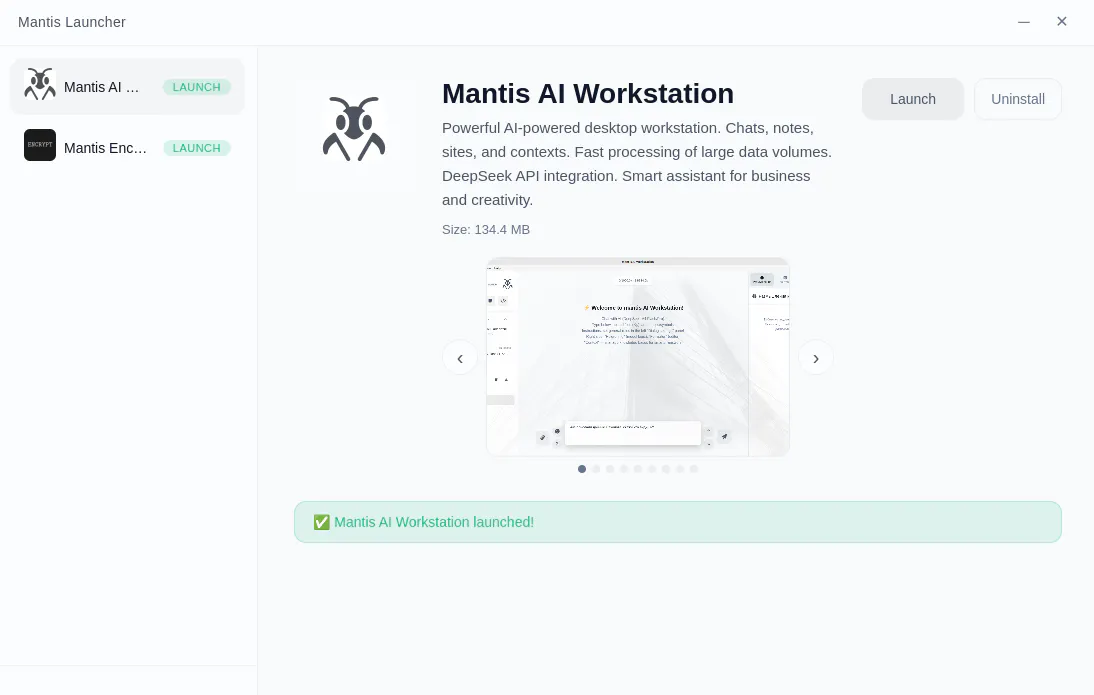 Mantis Workstation gallery image