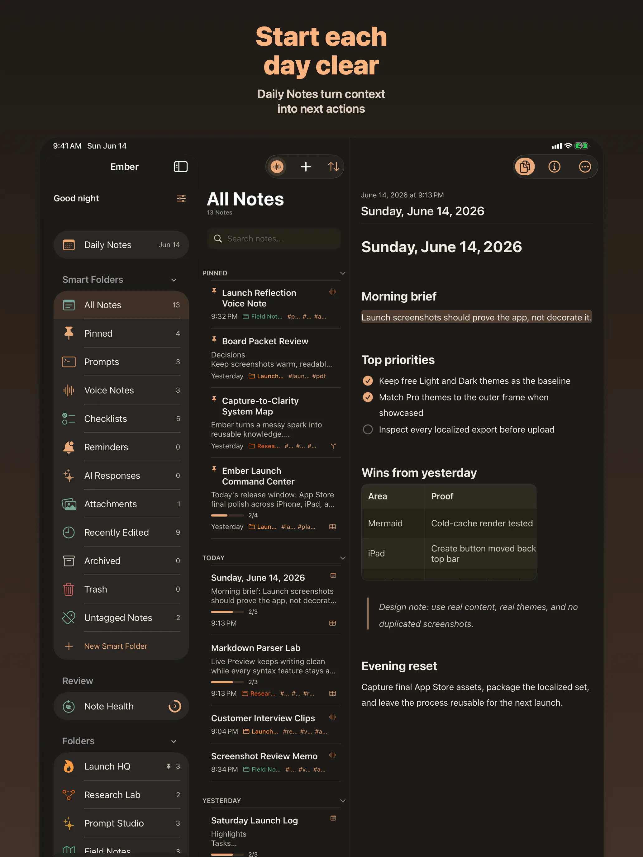 Ember: Markdown Notes gallery image