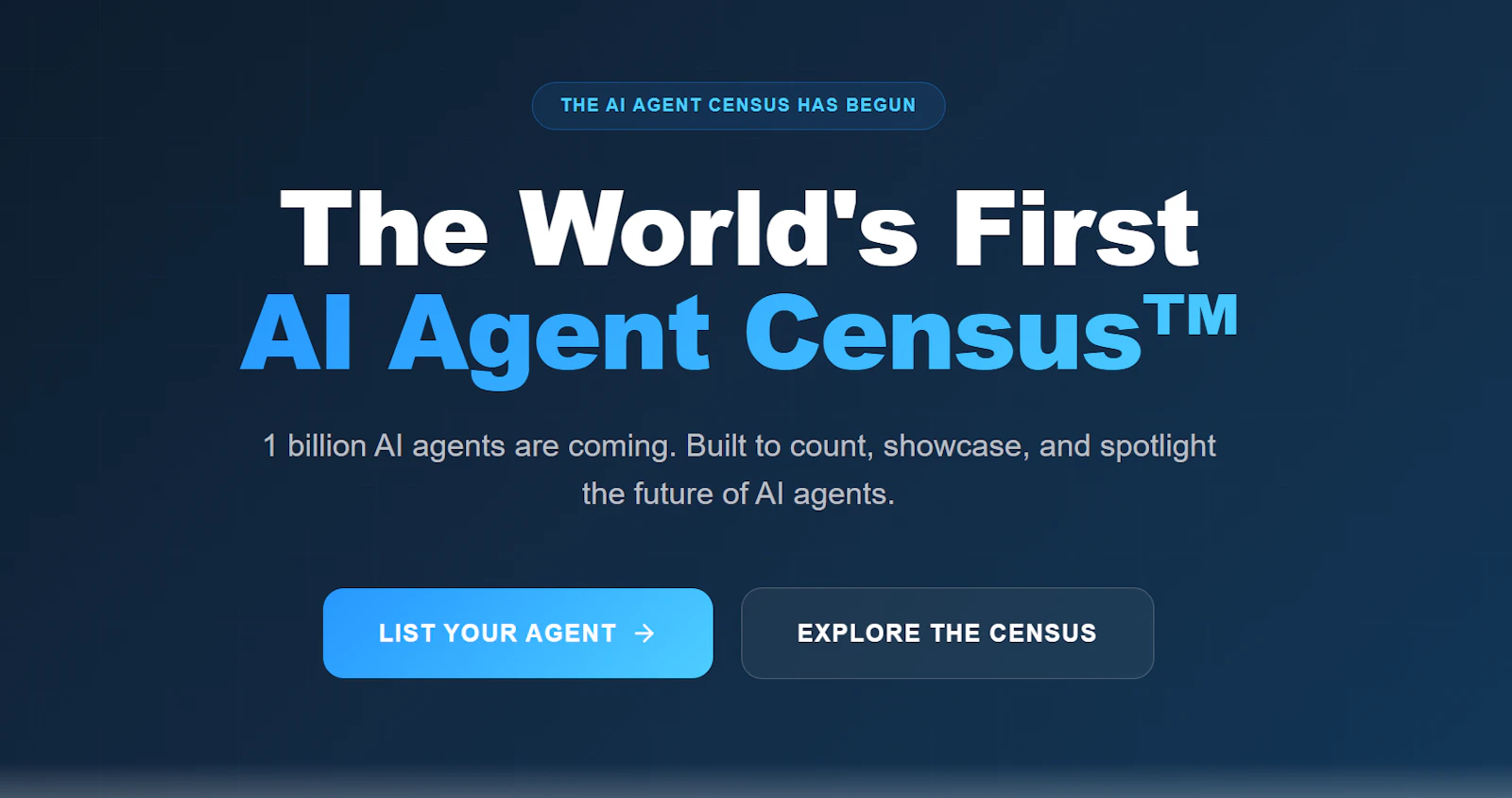 AI Agent Census screenshot 2