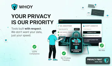 Whoy: Fast, Privacy-First Web Toolkit gallery image