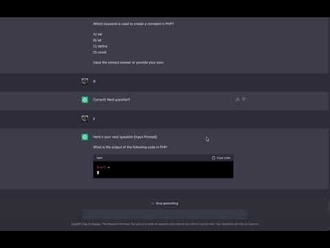 ChatGPT Prompt: Quiz Platform for Devs gallery image