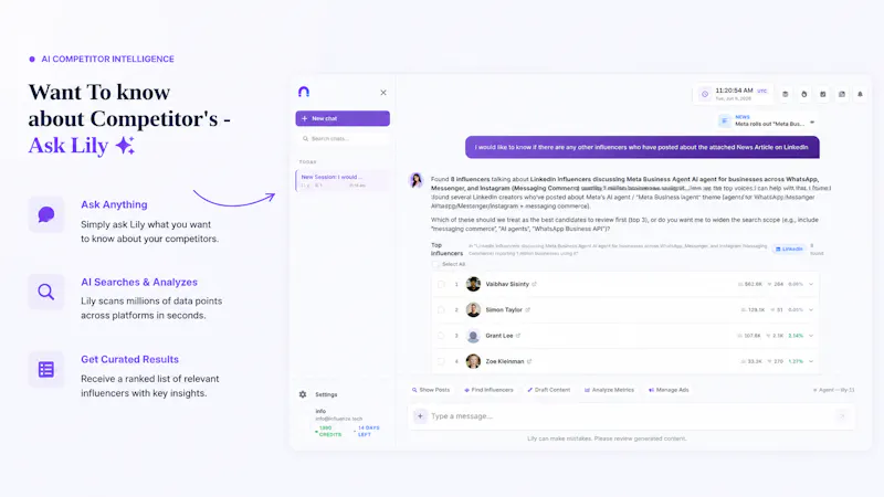 InfluenzeAI screenshot 3