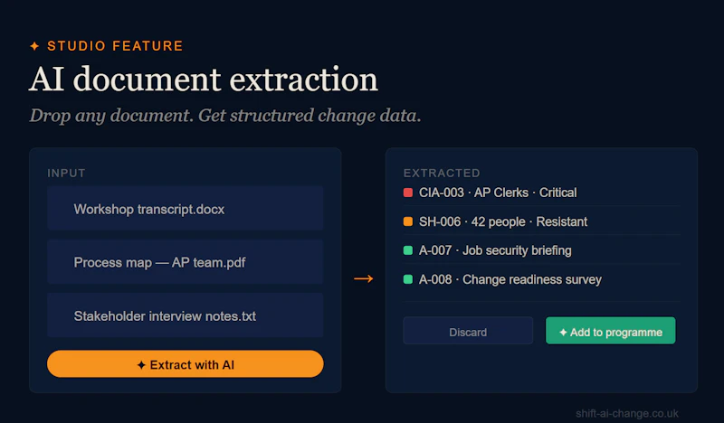 Shift — AI Change Accelerator screenshot 2