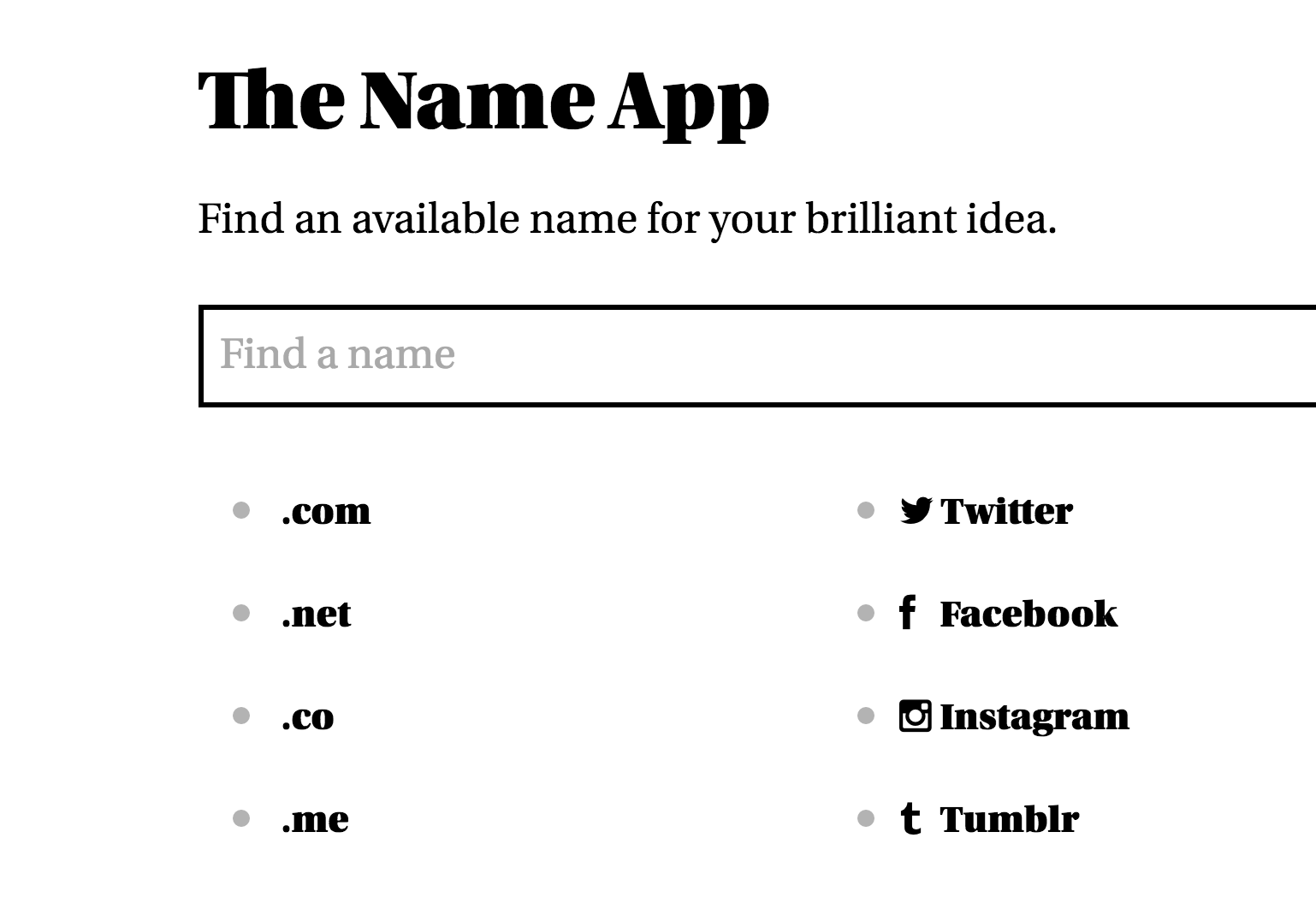 The Name App gallery image