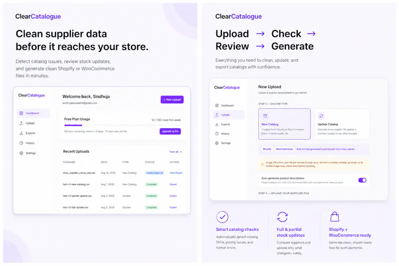 ClearCatalogue screenshot 1