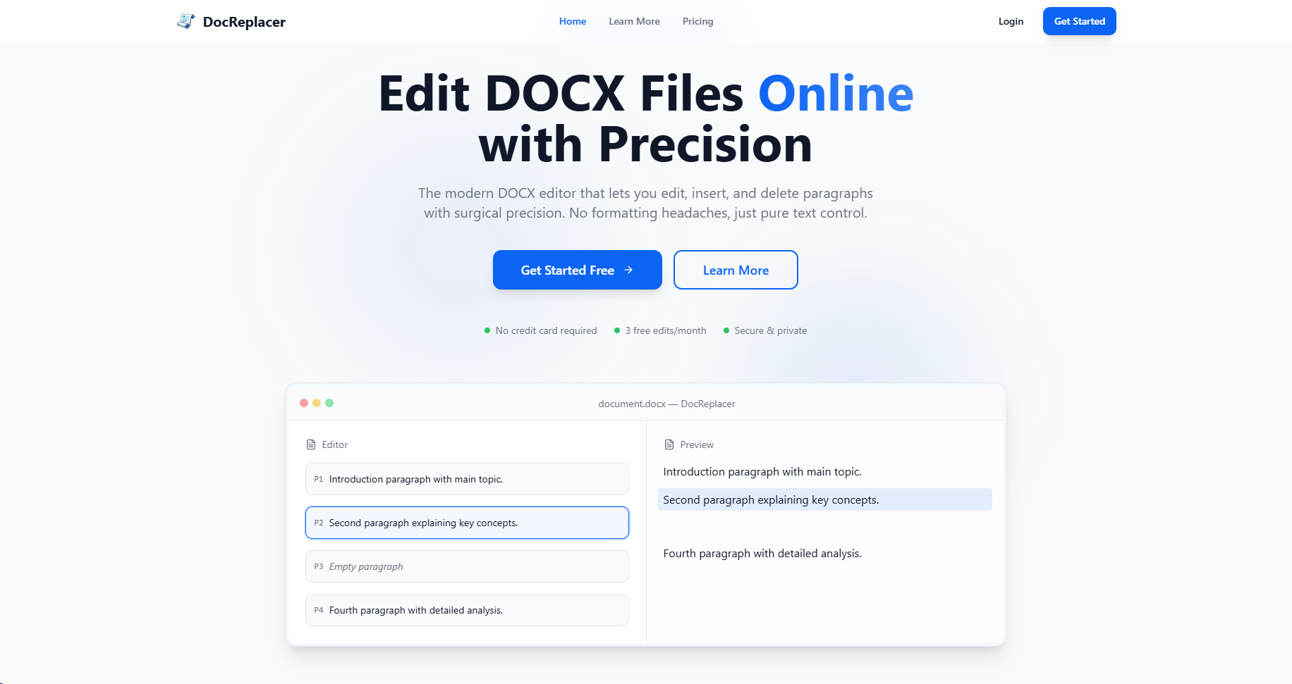 DocReplacer - Screenshot 2 showing product features and functionality
