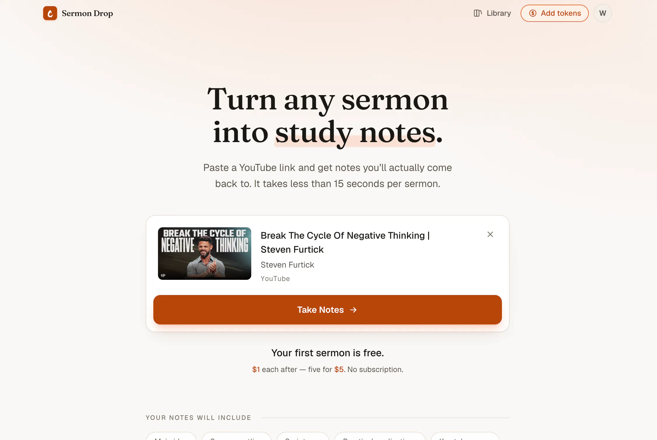 SermonDrop screenshot