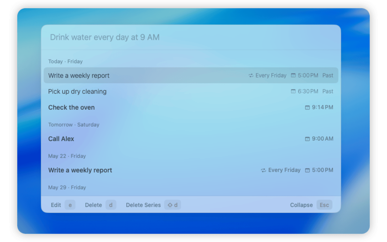 Remindy — Quick Reminder App for Mac gallery image