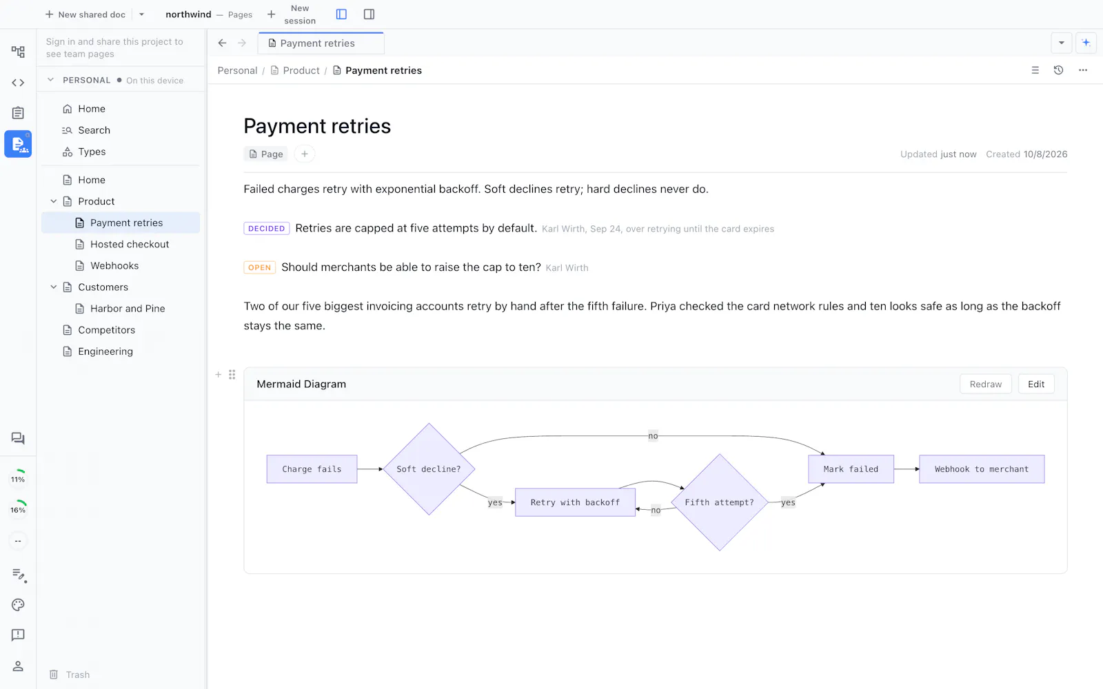 Nimbalyst Wiki screenshot 5