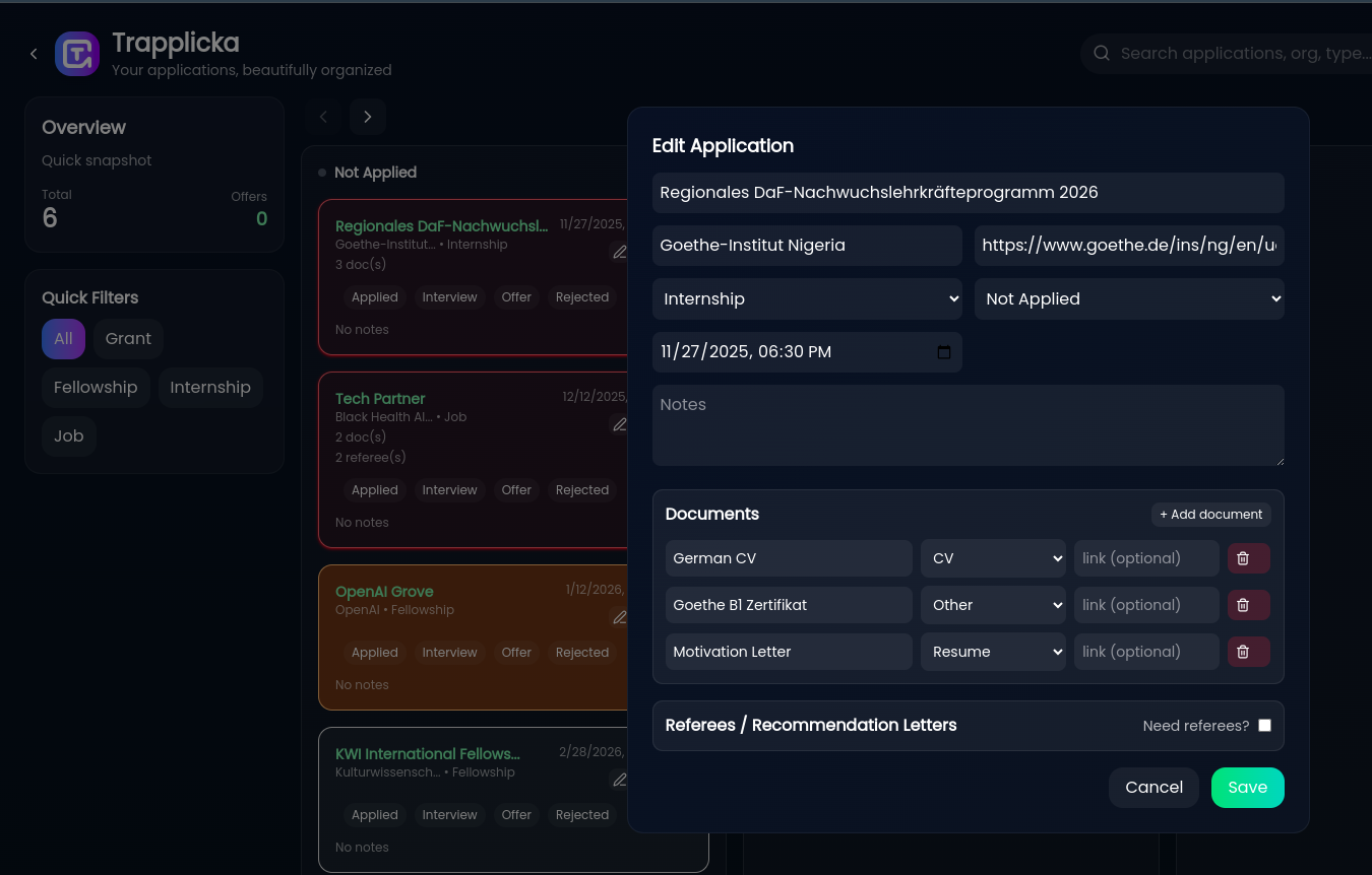 Trapplicka - Screenshot 2 showing product features and functionality