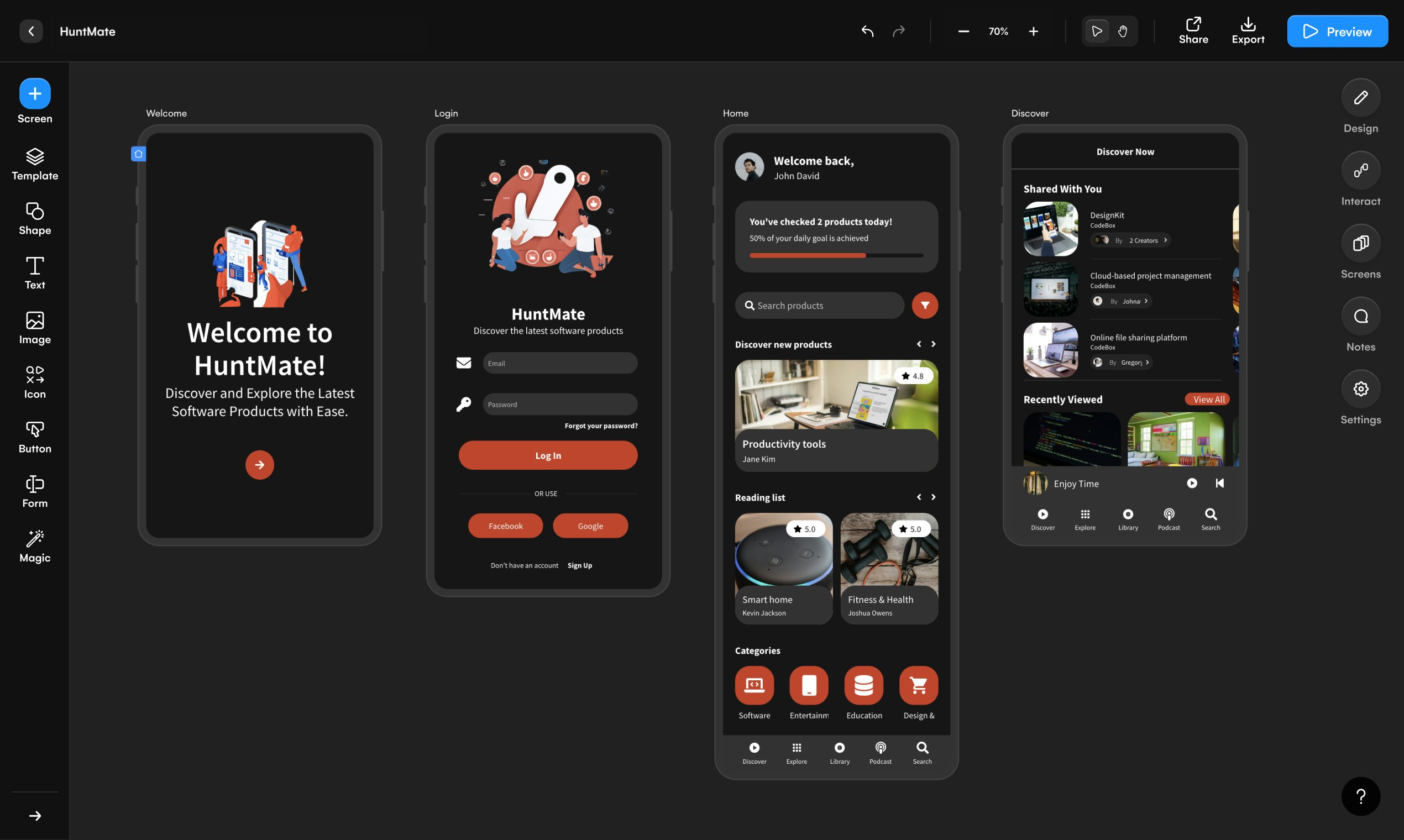 Uizard Autodesigner - Текст для проектирования, автоматизированный от AI медиа 4