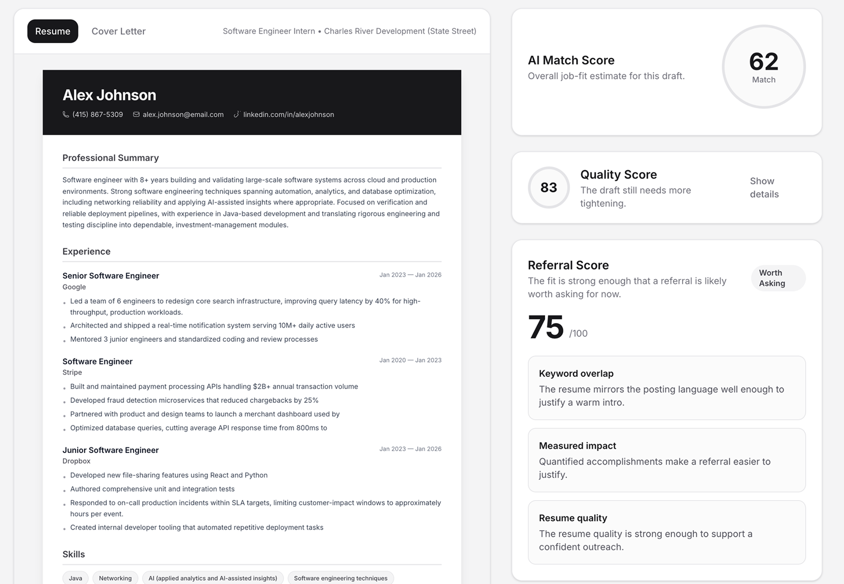 QuickResume gallery image