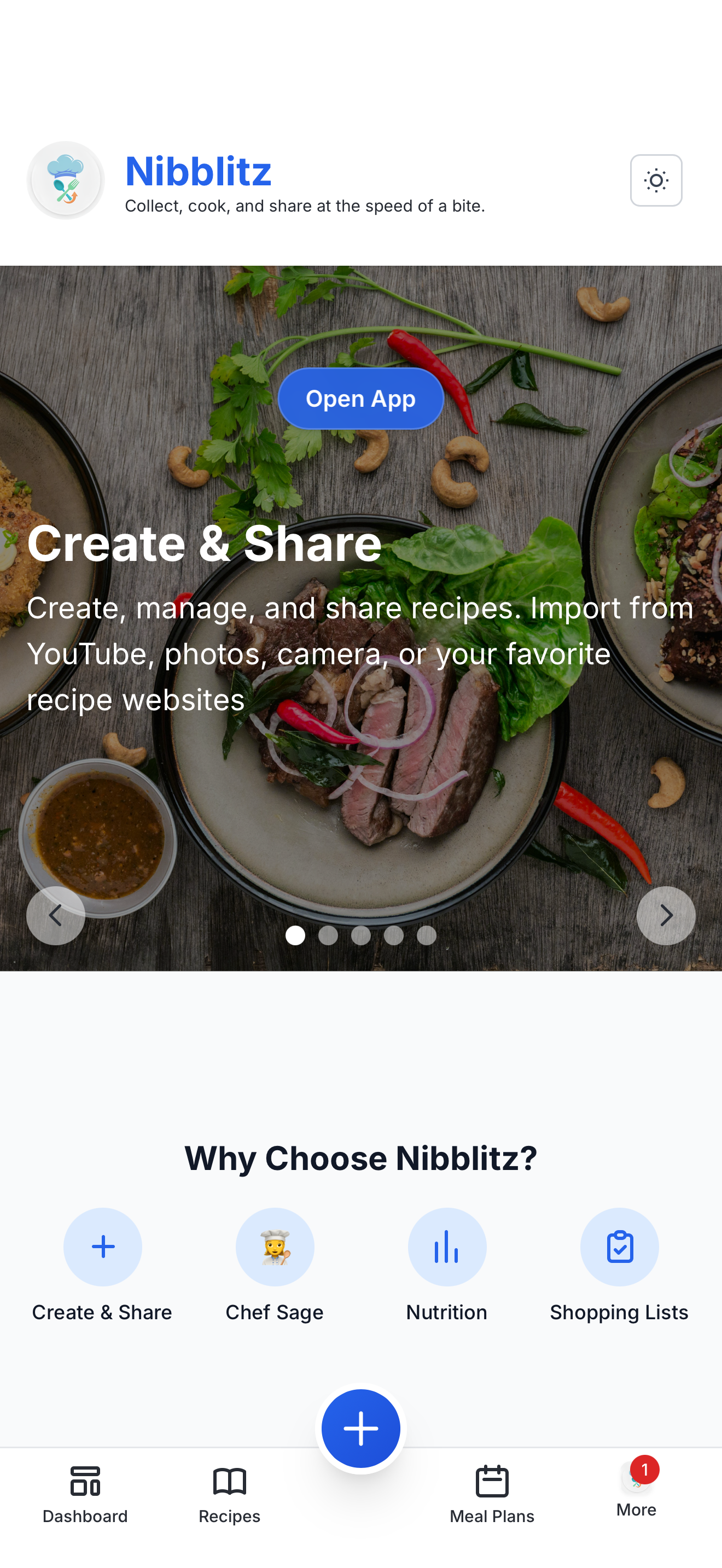 Nibblitz — Makes your recipes social gallery image