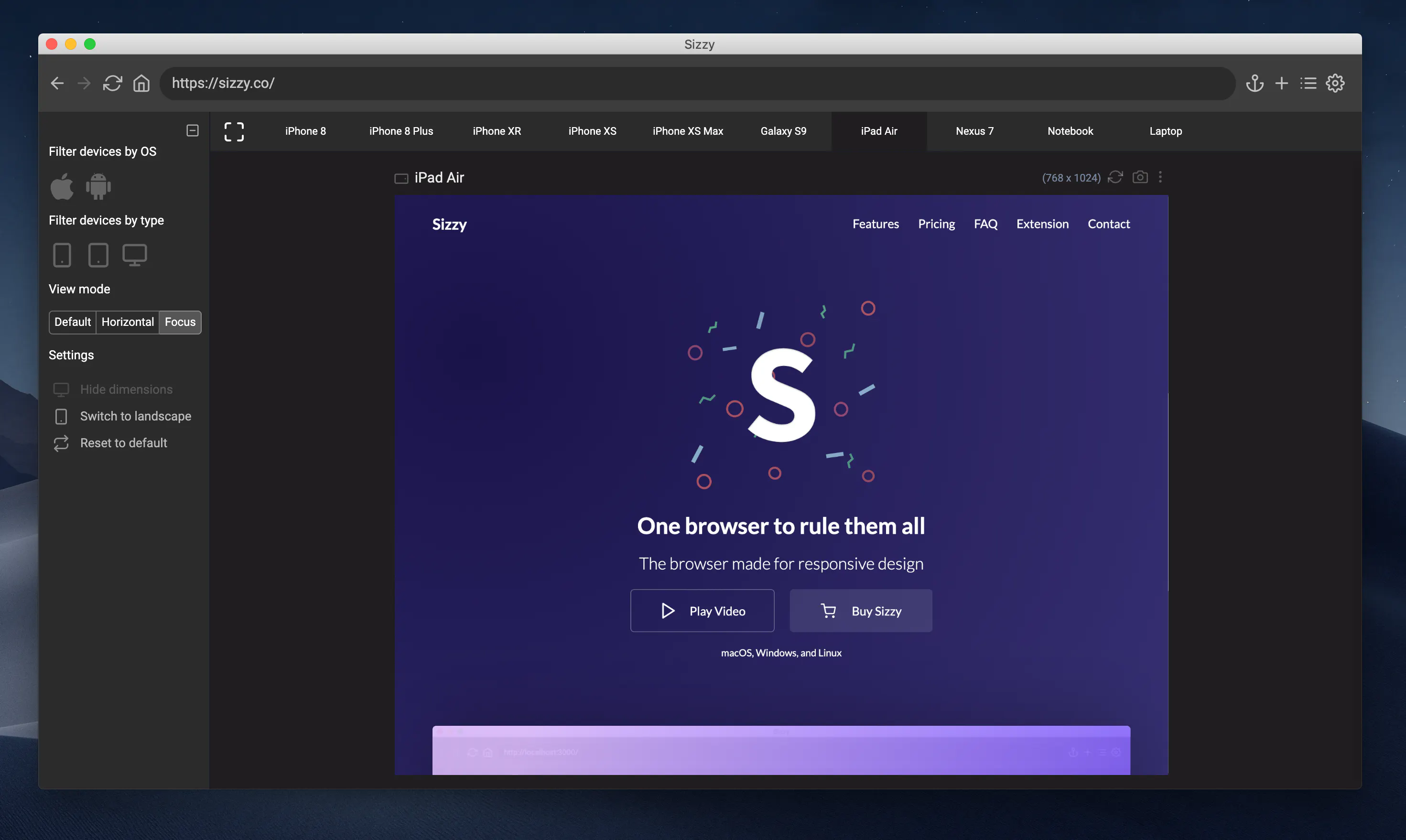 Sizzy: The browser for designers and developers | Product Hunt