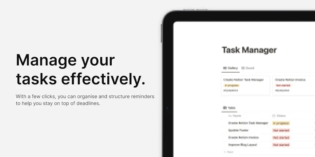Notion Task Management App Notion Task Manager Product Information and Latest Updates (2025 ...