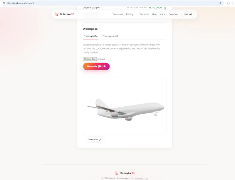 Boboyka 3D - Img-to-3D generator API screenshot 8