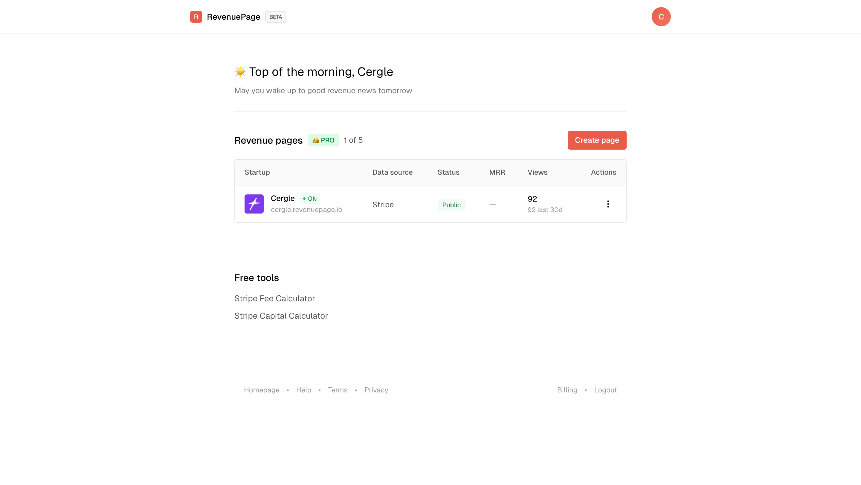 RevenuePage - Screenshot 3 preview