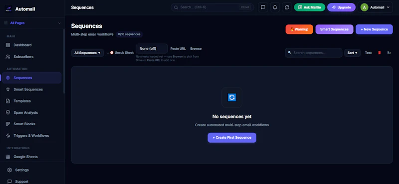 Automail screenshot 2