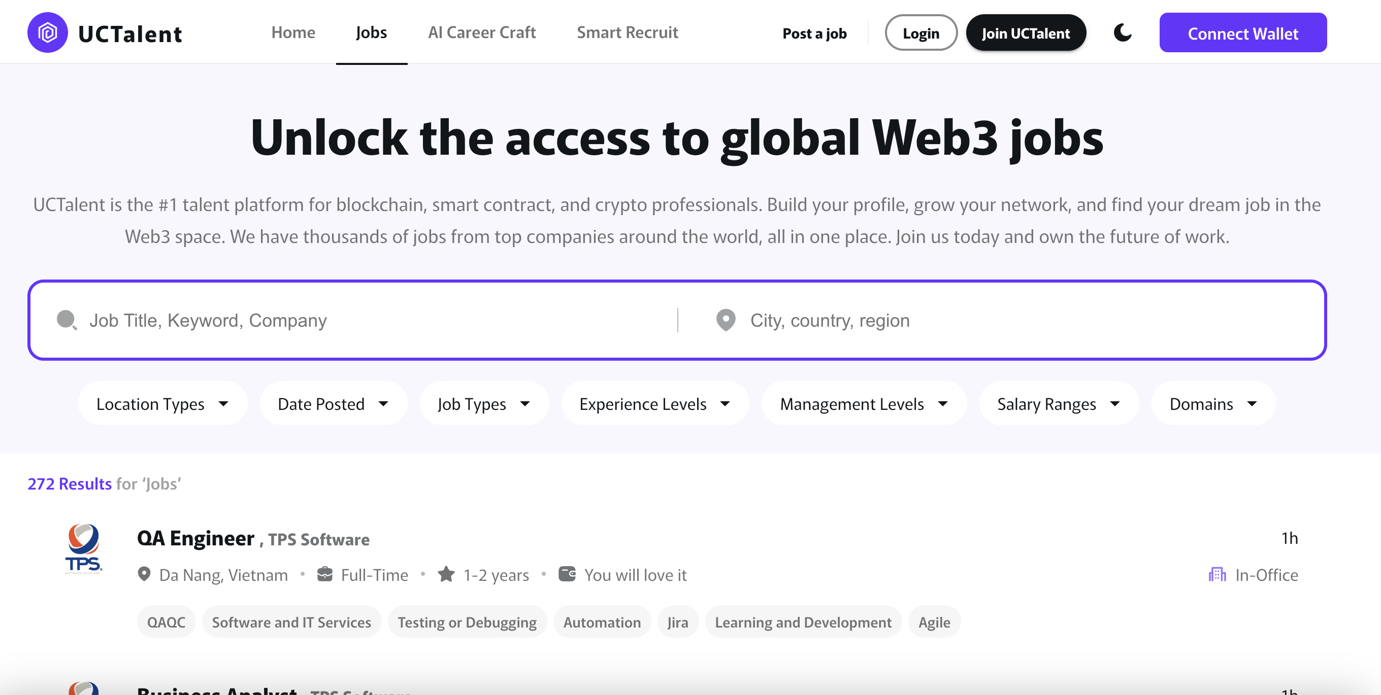 Mídia 2 de Uctalent - quadro de empregos - Sua porta de entrada para a carreira Web3/Blockchain