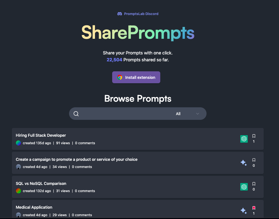 Share Prompts