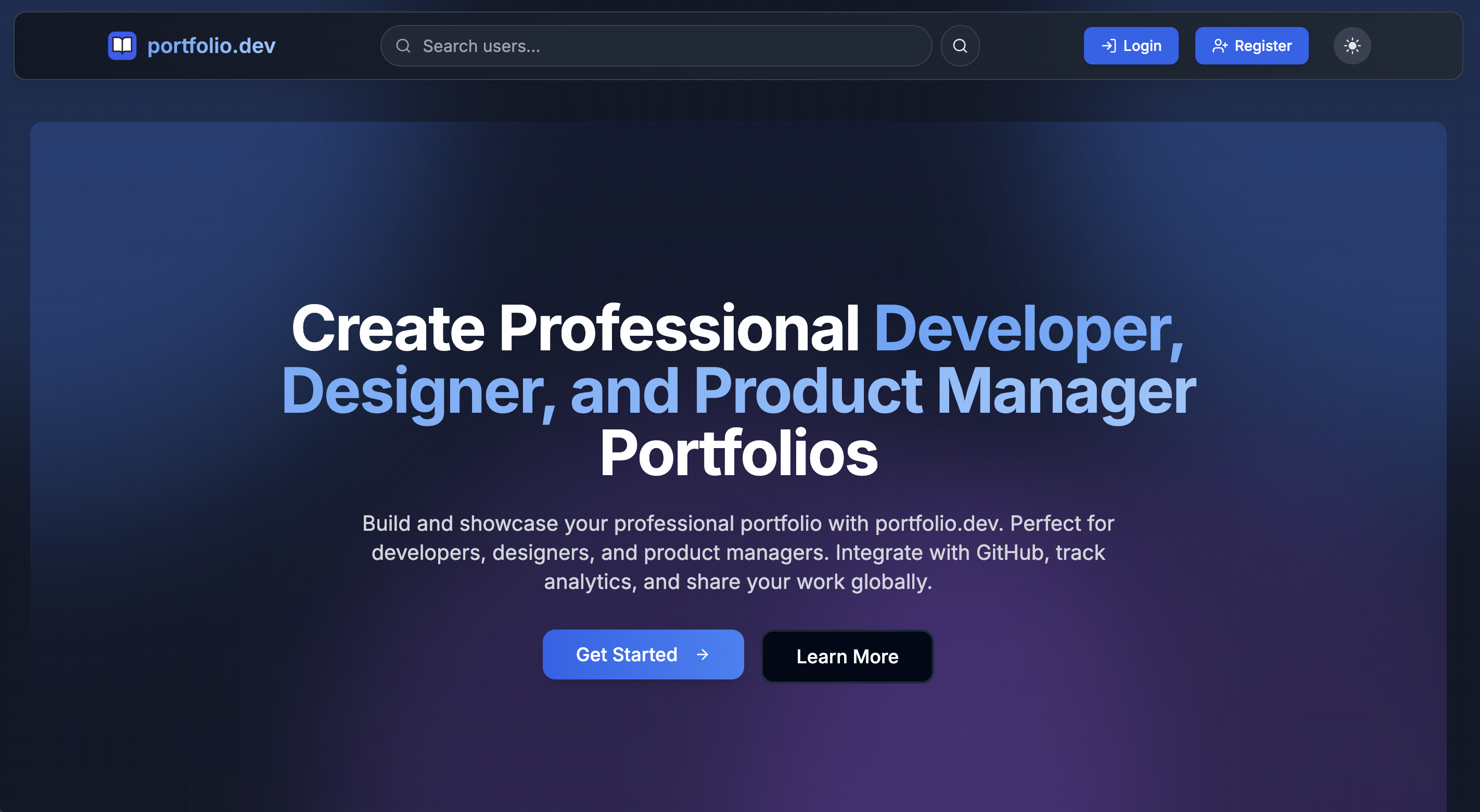 portfolio.dev - สร้างขึ้นเพื่อแสดงสิ่งที่คุณสร้าง media 1