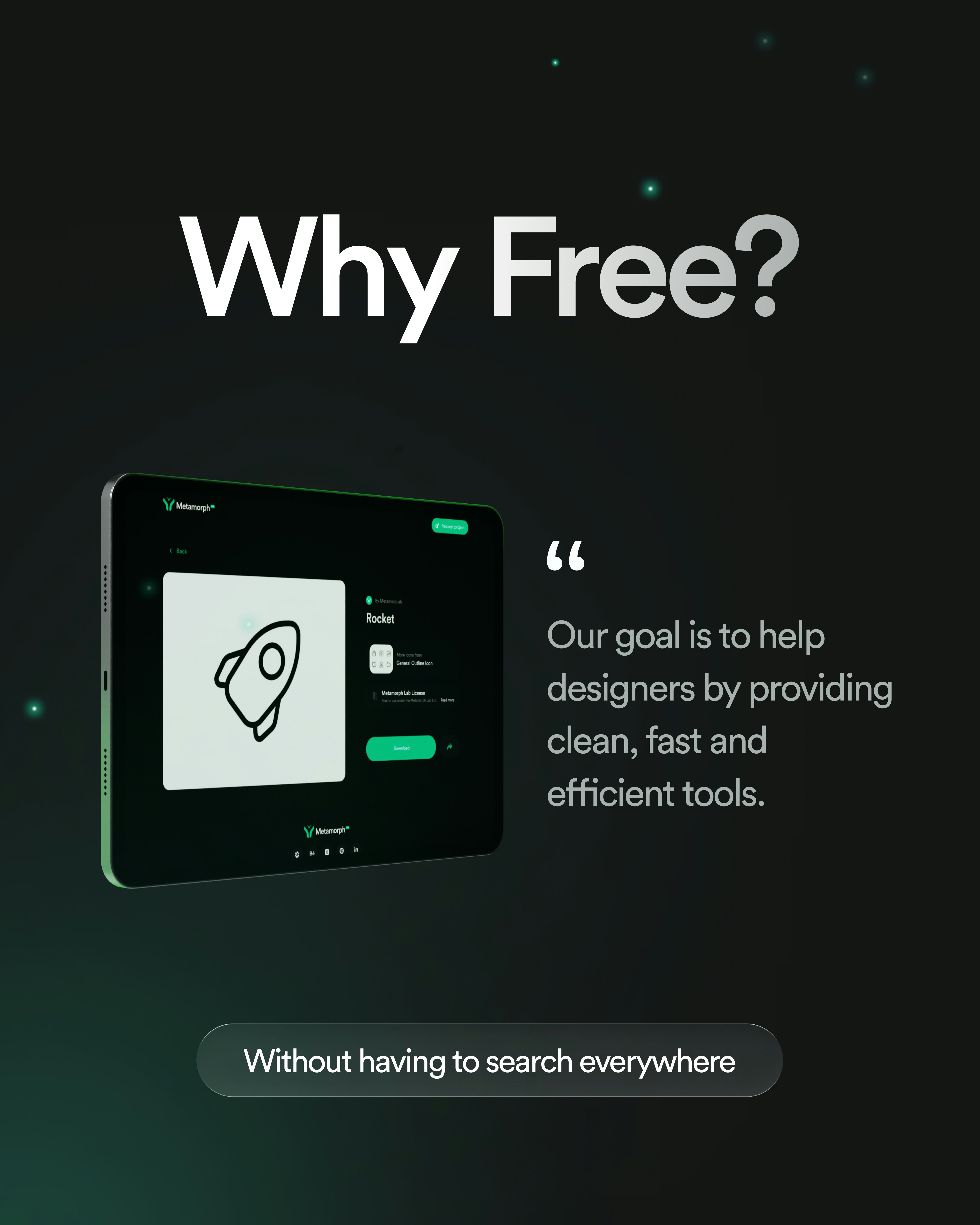 Metamorph Lab Website - Screenshot 4 showing product features and functionality