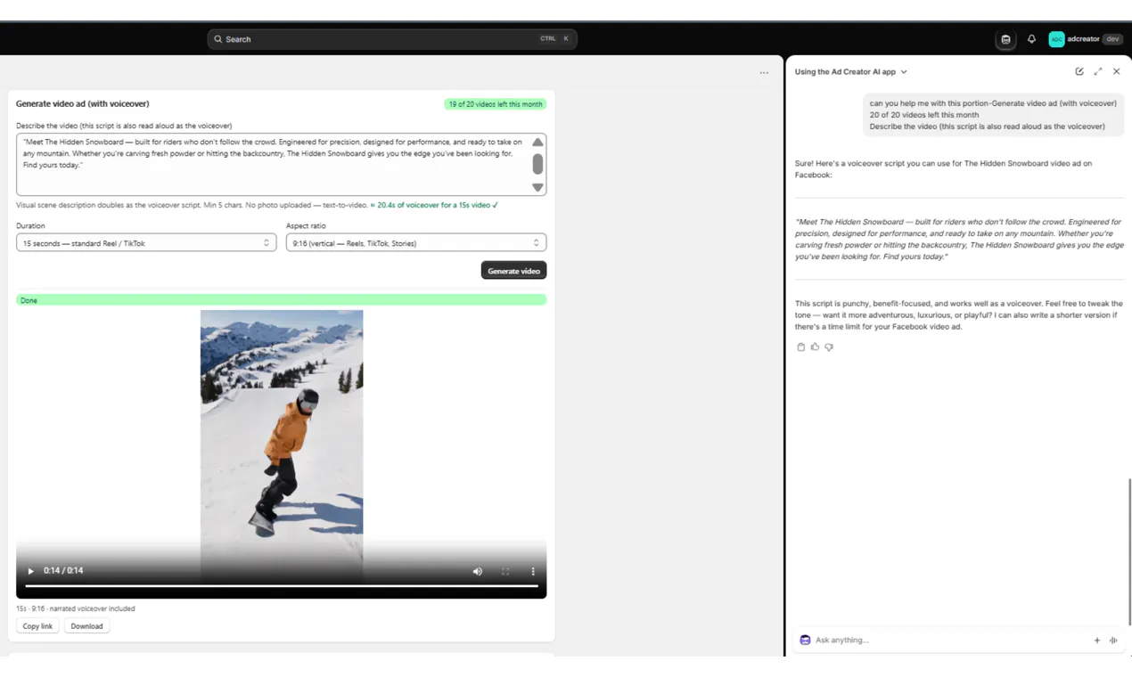AdCreator AI gallery image