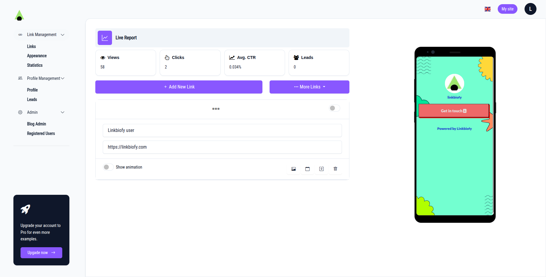 Média Linkbiofy - Comme Linktree, mais gratuit et plus rapide 1