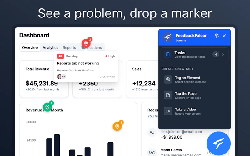 FeedbackFalcon screenshot 1