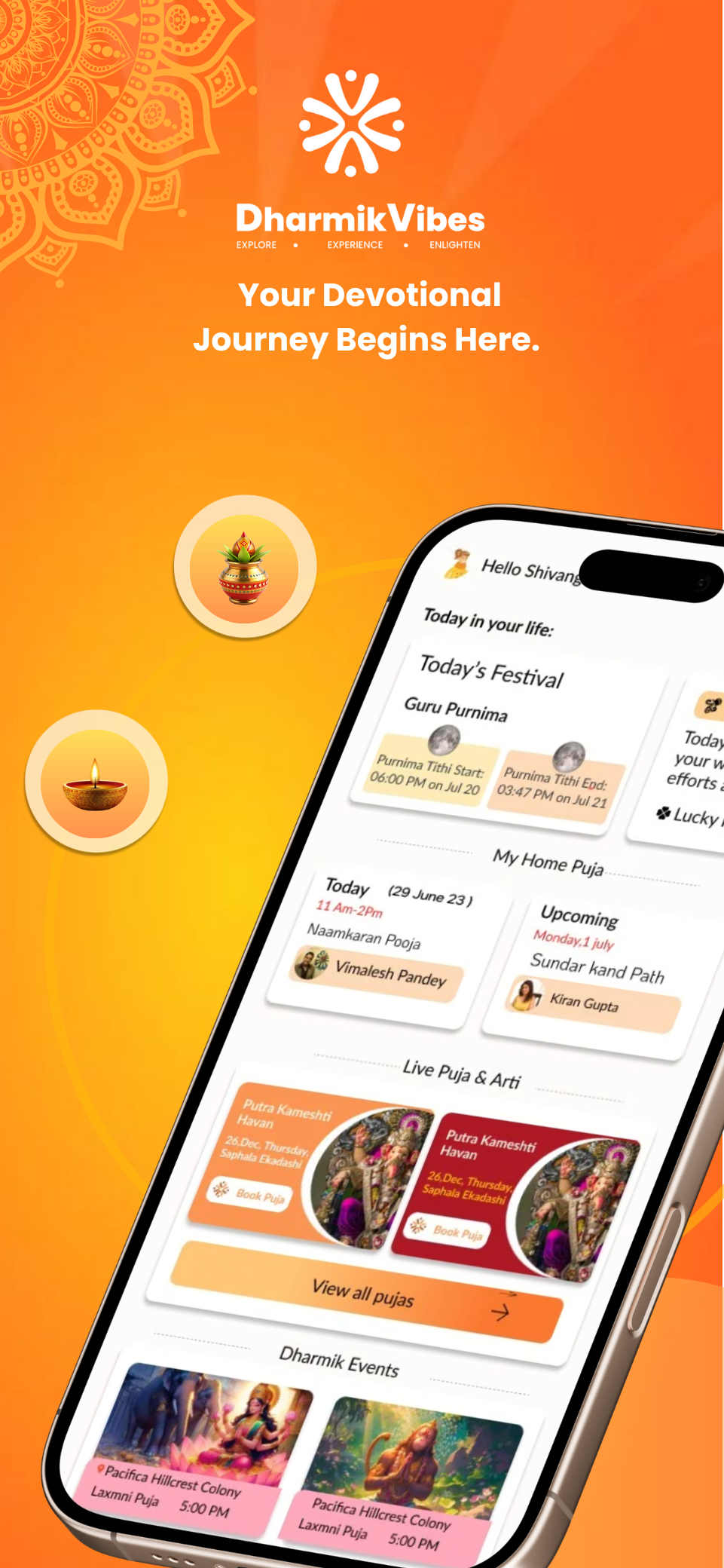 Religioso - L'app spirituale dell'India per pandit, astrologia e viaggio media 5