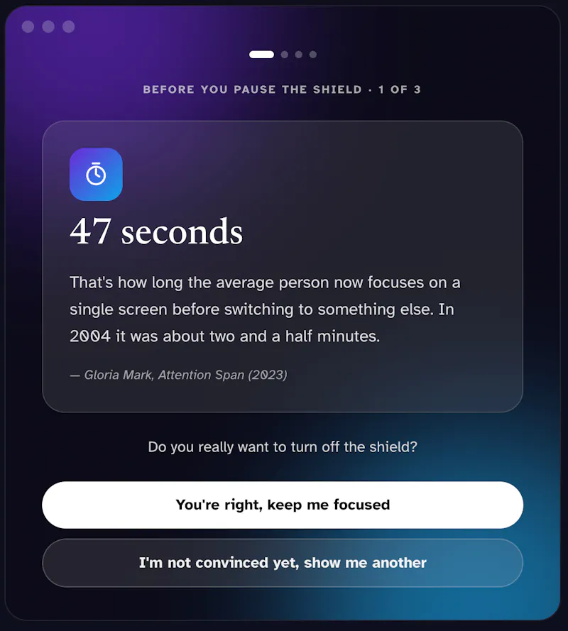 Focus Shield screenshot 2