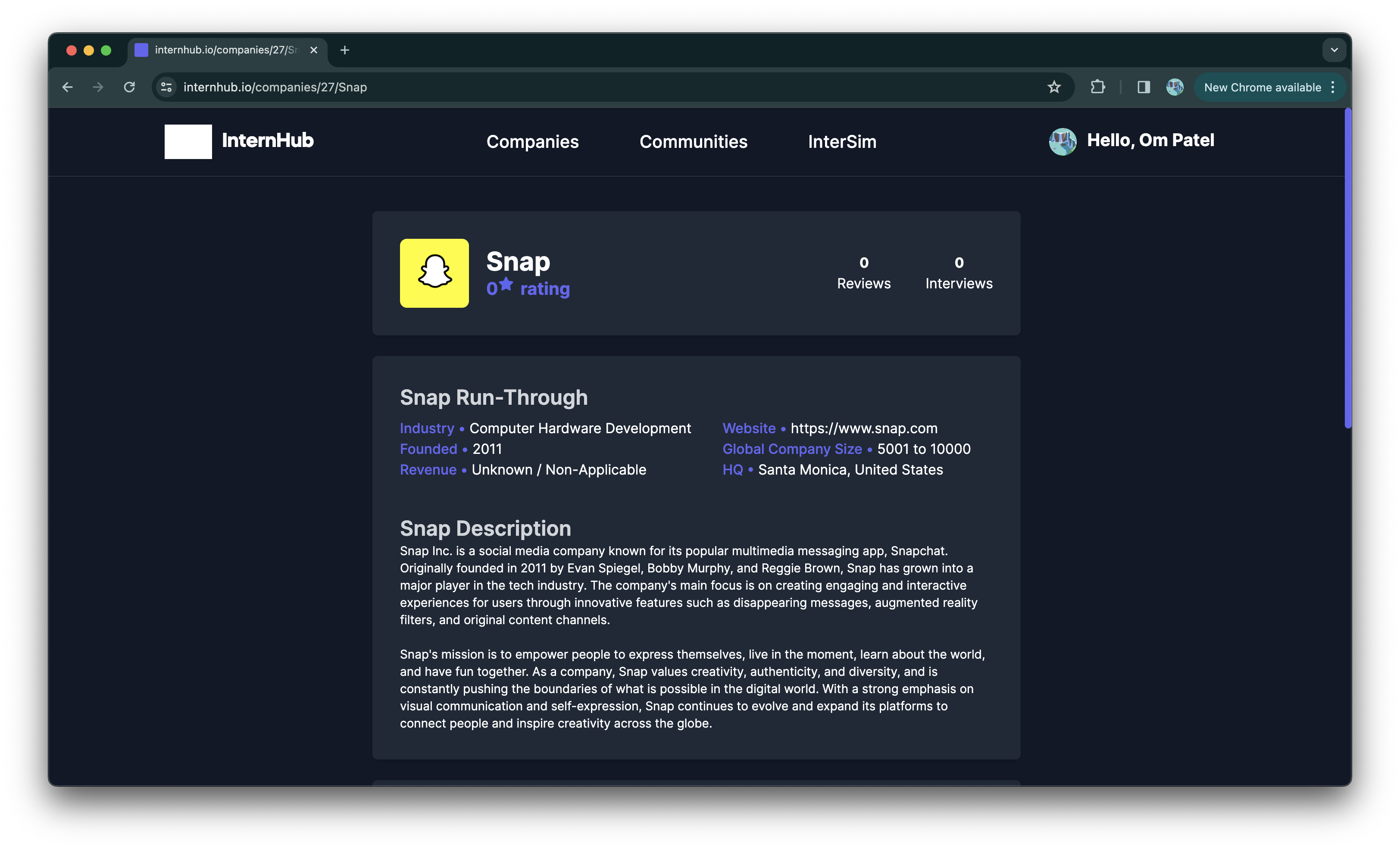 内部ハブ - Real Company Insightsを介して理想的なインターンシップを探索してくださいメディア8