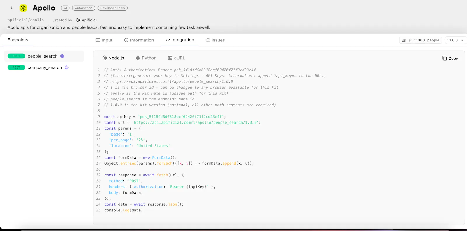 Apificial screenshot 7