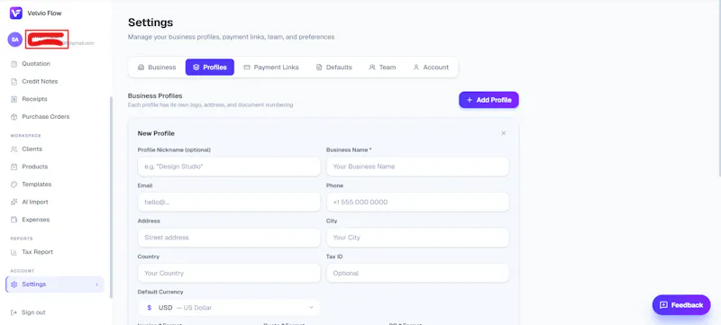 Velvio Flow — Professional Invoicing screenshot 16