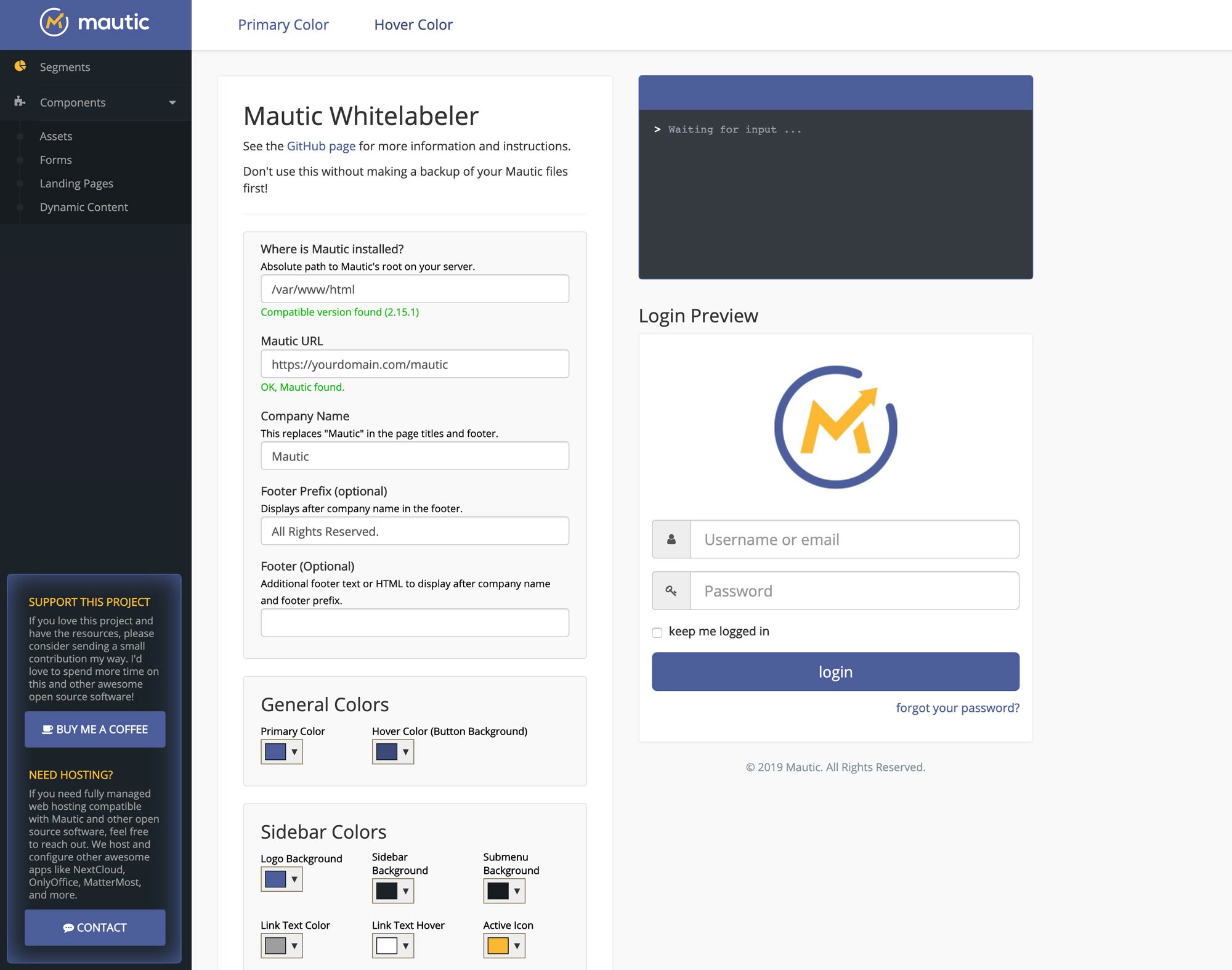 Mautic Whitelabeler gallery image