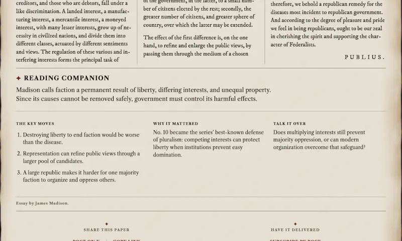 Federalist Reader screenshot 3