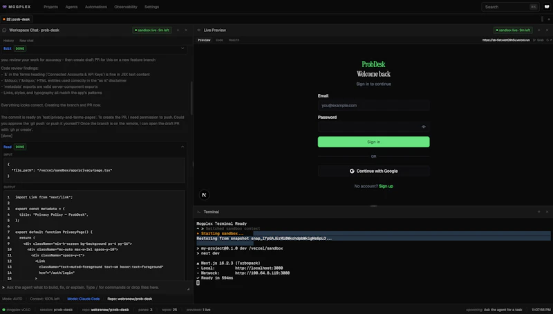 Mogplex screenshot 1