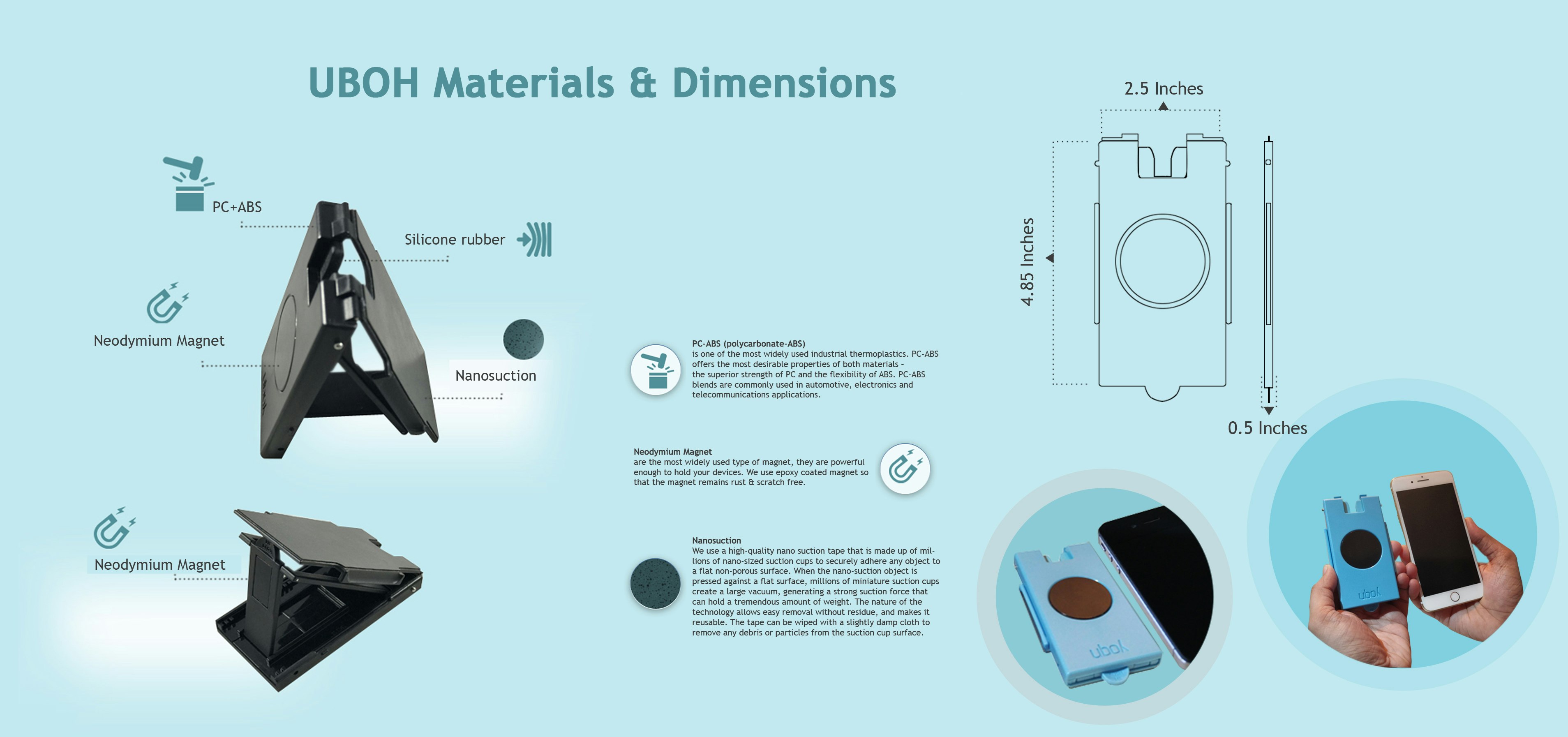 5-in-1 Pocket Size Phone & Tablet Stand gallery image