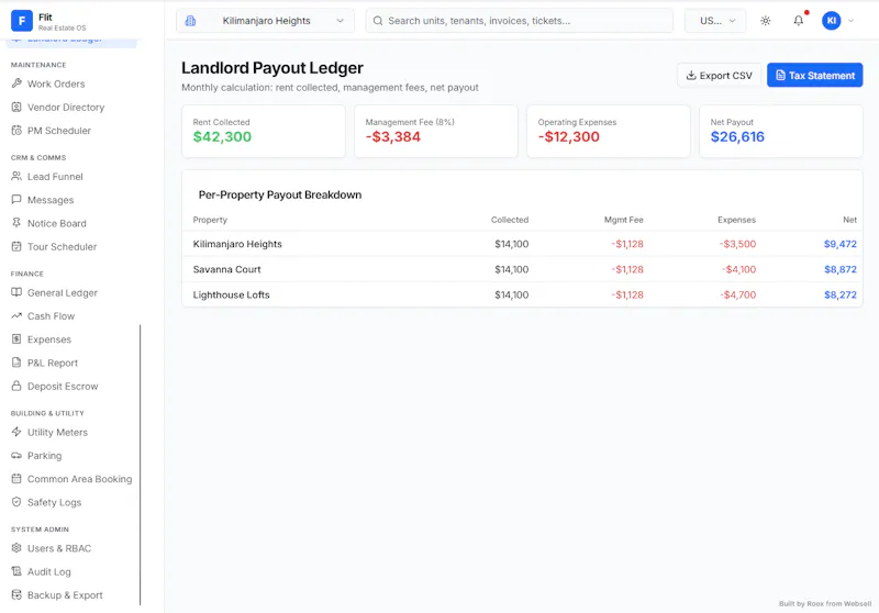 Flit — Real Estate Management screenshot 13