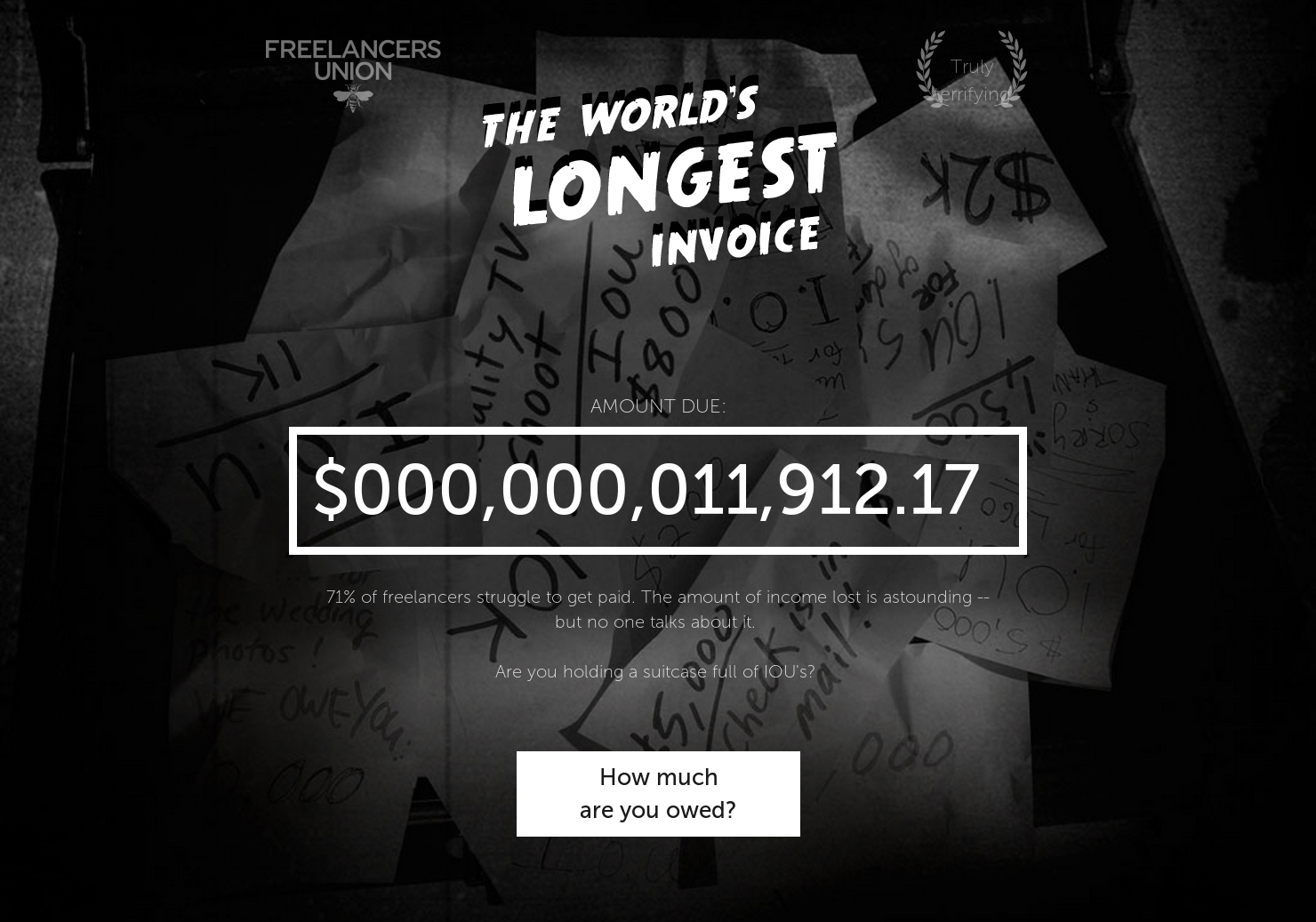 World's Longest Invoice