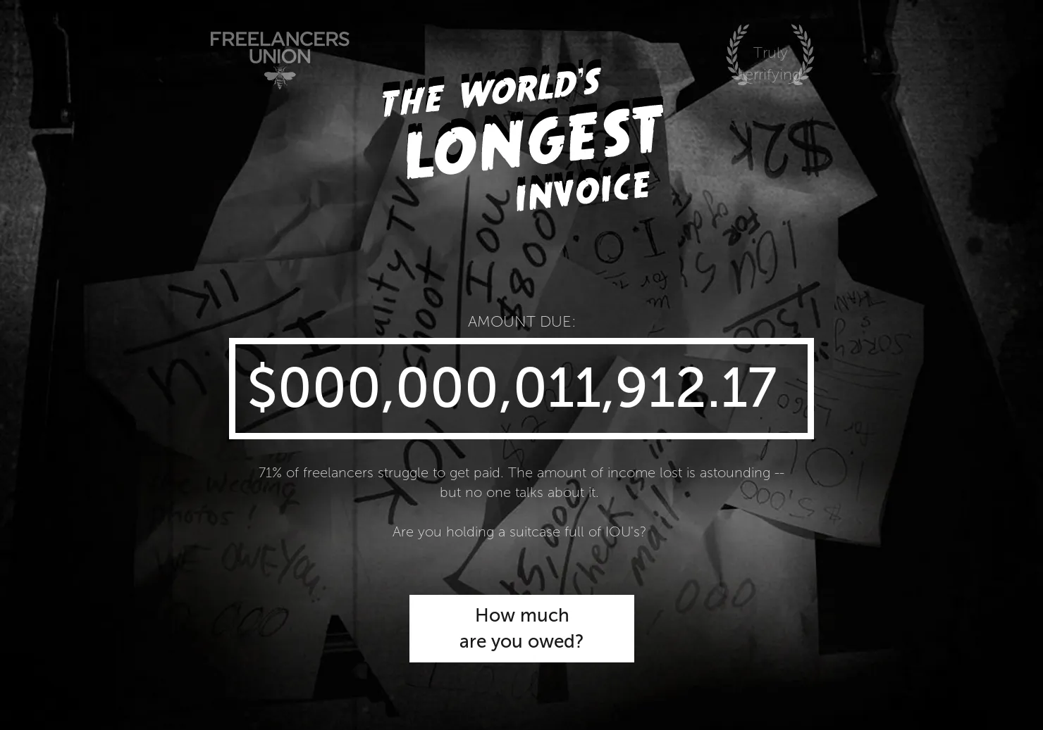 World's Longest Invoice