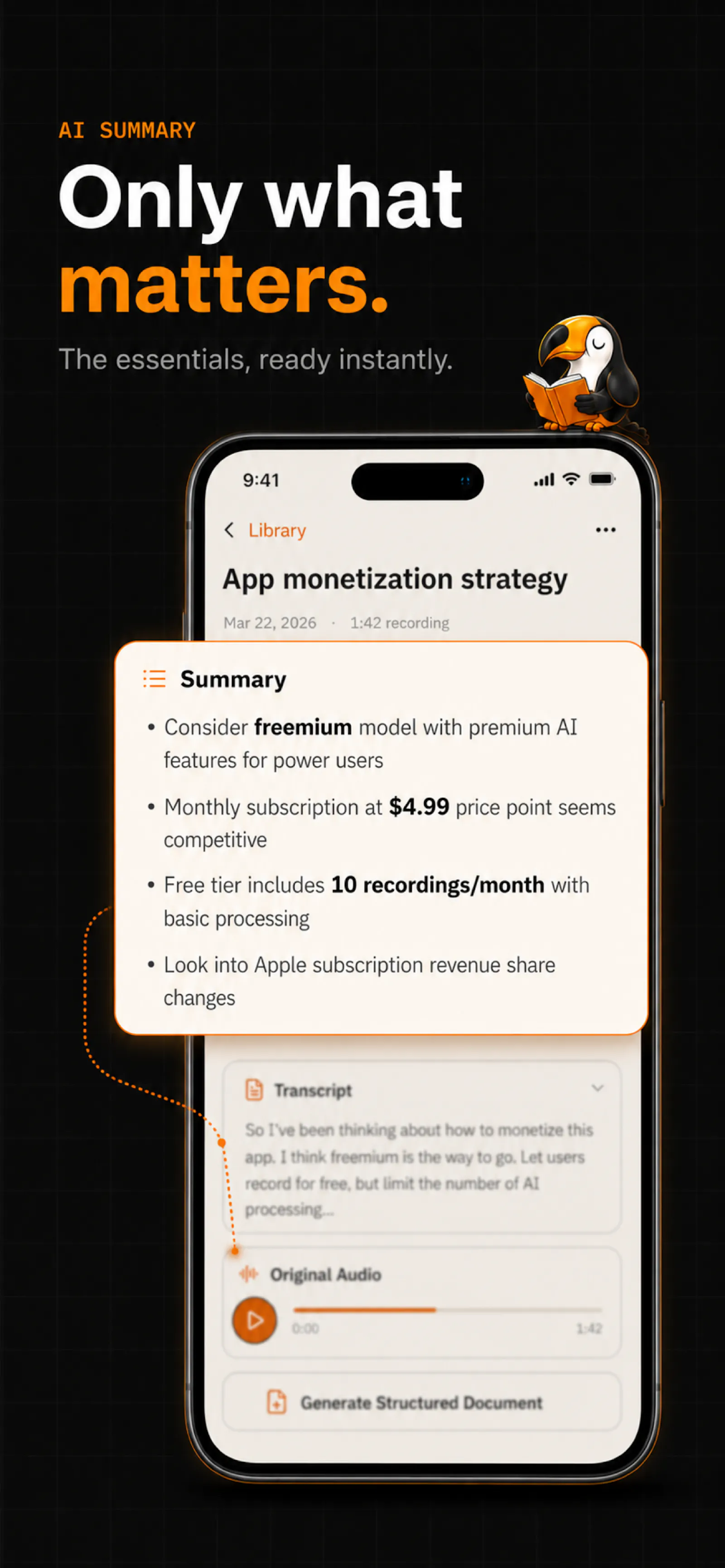 Tonot - AI voice note screenshot 3